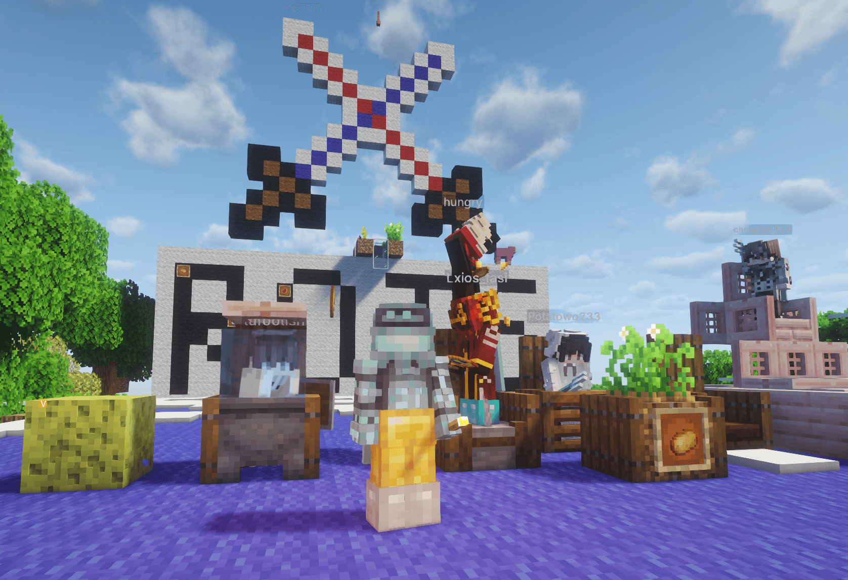 和ROIS队友们联机Minecraft