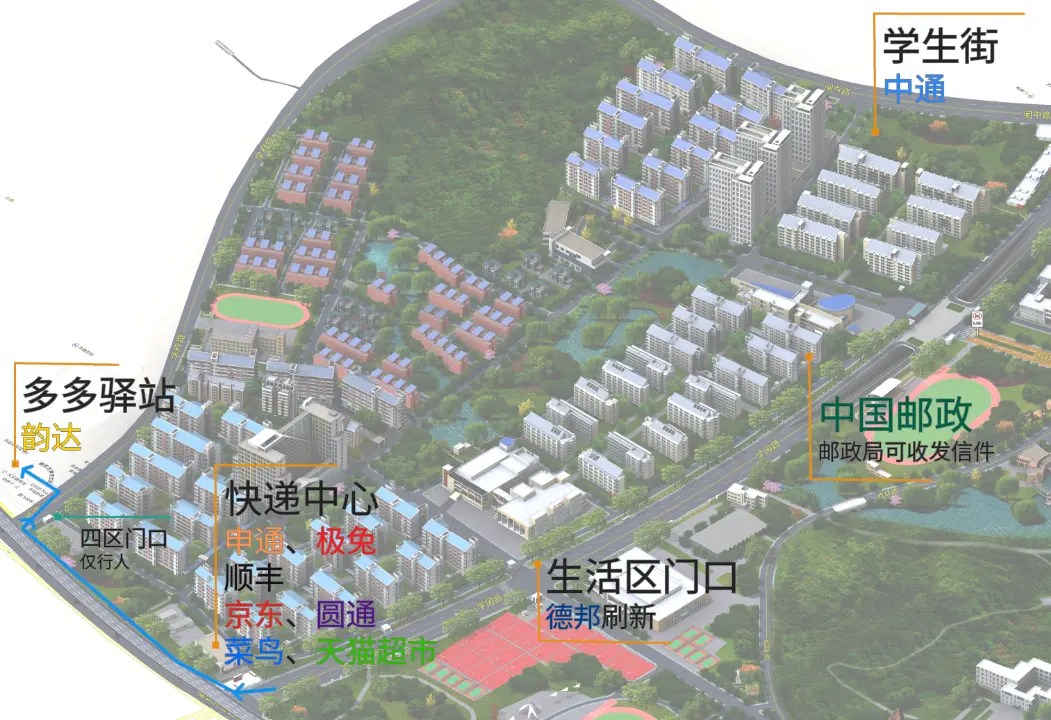 底图来自福州大学校园地图服务系统,2026/08/14标注,使用GIMP